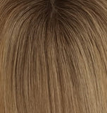 Catherine Human Hair Topper Coffee Rooted