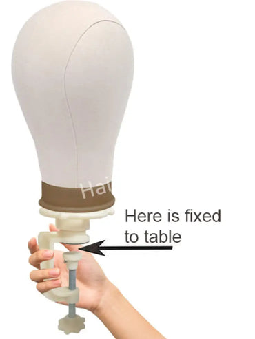 Head Block 21.5 Inch. With Table Clamp Wigs