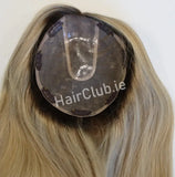Juliet Human Hair Topper MOCCA ROOTED B