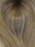 Catherine Human Hair Topper Mooca Rooted