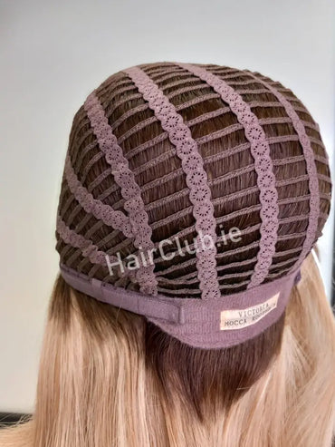 Victoria Human Hair Wig Mocca Rooted B